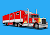 draw car into vector cartoon illustration