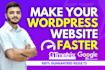 do wordpress speed optimization, speed up divi theme website on gtmetrix