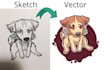 redraw, enhance and vectorise your logo and image