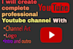 create,setup, design and optimize youtube channel with SEO