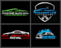 do luxury 2d,3d auto detailing and car wash logo in 24 hours