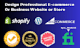 design shopify bigcommerce wocommerce store or website