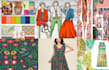 create and illustrate  pattern design for textile, fashion