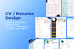 design your professional CV and resume
