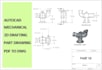 draw autocad 2d mechanical product drawing
