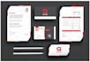 do business card, letterheads, stationery and qr code