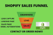 build shopify sales funnel, complete sales funnel in clickfunnel