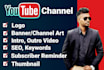 do professional youtube channel creation, branding, and SEO