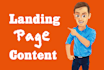 write engaging content for  landing page
