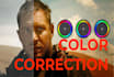 do color correction, color grading of your video