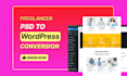 convert PSD to wordpress