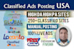do classified ad posting in the USA and worldwide