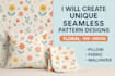 create unique seamless pattern designs for fabric or print