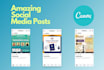 design social media post with canva