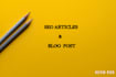 do SEO blog writing