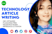write well researched technology article tech blog essays
