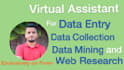 do data entry, data collection and web research