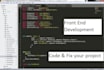 do front end development angular9, typescript, HTML, CSS