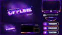 design a professional twitch overlay and streaming package