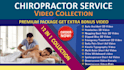 make chiropractor or chiropractic service promo video