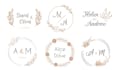 design a custom wedding logo with your names and date