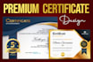 design  a professional diploma certificate, award certificate