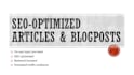 write SEO articles and engaging blog posts