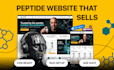 build fda compliant peptide website, research peptide store on woocommerce