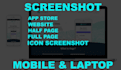 take screenshots app store and website