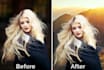 remove and replace background, people and sky from images