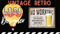 design awesome retro vintage logo