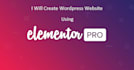 create wordpress website using elementor