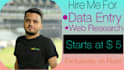 data entry, web research and data mining