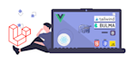 create, edit your php, laravel web site