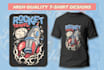 create unique graphic t shirt and typography t shirt design