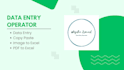 do data entry for you, copy paste, pdf to excel data entry