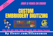 do high quality custom embroidery digitizing logo digitizing