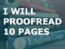 proofread and edit 10 pages of your work in a day