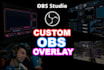 obs or streamlab obs overlays for twitch , youtube, and facebook