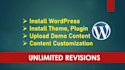 install or customize wordpress any theme and fix issues