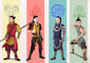 draw you as element bender and avatar