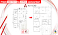 convert and modify sketch, PDF to detailed autocad drawing