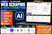 do web scraping, data mining any website with python upto 50k in 1 day