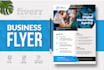create professional business flyer, marketing and product flyer