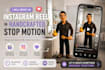 an instagram reel in handcrafted stop motion