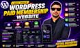 create wordpress paid membership system website