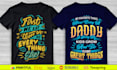 do trendy custom typography t shirt design