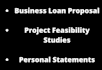 do feasibility studies loan proposal personal statement