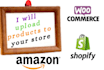upload, add products to your ecommerce store