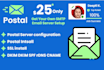 setup your own SMTP postal email server